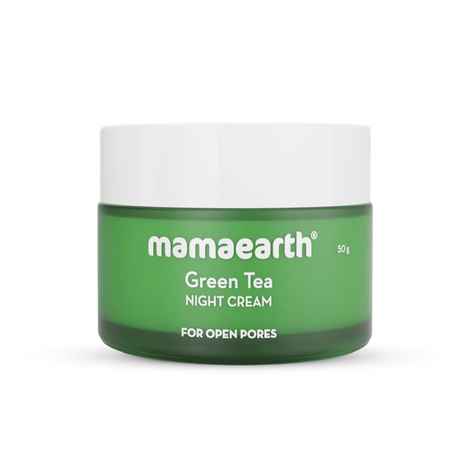 Buy Mamaearth Green Tea Night Cream With Green Tea & Collagen For Open Pores - 50 g - Purplle