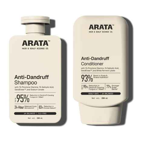 Buy Arata Dandruff Detox Duo For Normal To Oily Hair (400 gm) - Purplle
