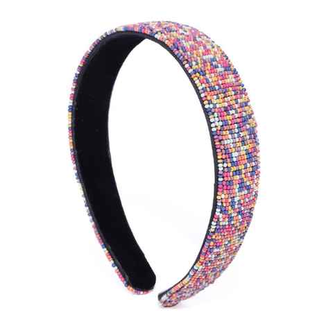 Buy Blueberry Multicoloured Beaded Hairband - Purplle