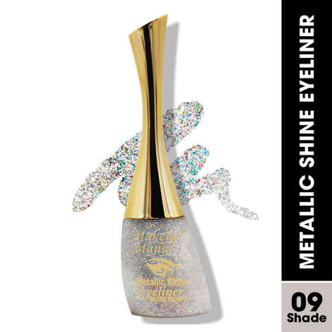 Buy Makeup Mania Metallic Shine Glitter Eyeliner, Pearl White - Shade # 09 - Purplle