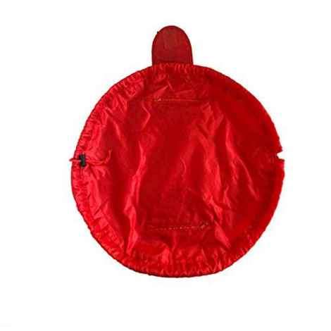 House of Quirk Lazy Cosmetic Bag Drawstring Travel Makeup Bag Pouch Multifunction Storage Portable Toiletry Bags - Red_(DREAMTRAVEL_RED)