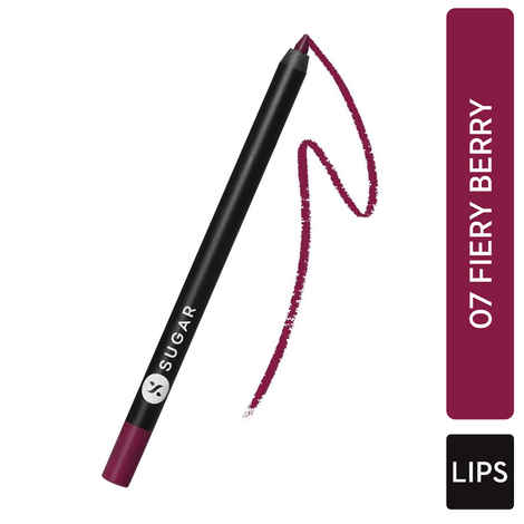 Buy SUGAR Cosmetics - Lipping On The Edge - Matte Lip Liner - 07 Fiery Berry (Marsala) - 1.2 Gms - Smear-Proof, Water Resistant Lip Liner - Lasts Up To 10 Hrs - Purplle