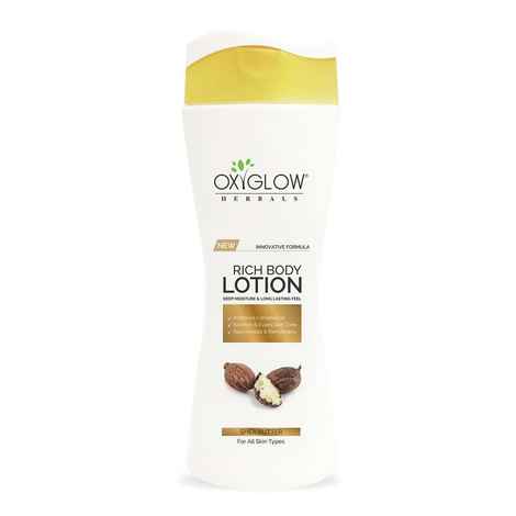Buy OxyGlow Herbals Rich body lotion,180 ml, Smooth, Nourish, Hydrates Skin - Purplle