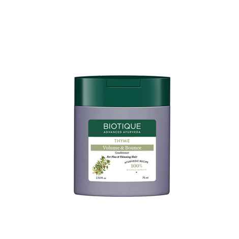 Buy Biotique Thyme Volume & Bounce Conditioner 75ml - Purplle