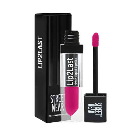 Buy STREET WEAR® Lip2Last -Chic Crush (Red) - 5 ml -Matte Liquid Lipstick, Transferproof, Smudgeproof, Mask Friendly, Non-Drying Formula, Full Coverage, Professional Grade Pigments, Featherweight Formulation, Enriched With Vitamin E - Lasts AM To PM! - Purplle