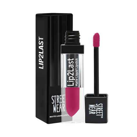 Buy STREET WEAR® Lip2Last -Go Go Rose (Pink) - 5 ml -Matte Liquid Lipstick, Transferproof, Smudgeproof, Mask Friendly, Non-Drying Formula, Full Coverage, Professional Grade Pigments, Featherweight Formulation, Enriched With Vitamin E - Lasts AM To PM! - Purplle