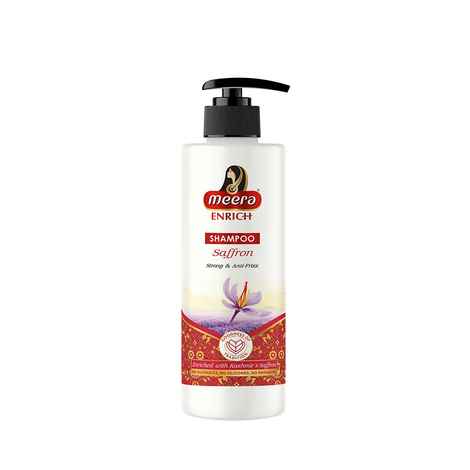 Buy Meera Enrich Shampoo For Strong & Anti-Frizz Hair, Enriched With Kashmir's Saffron, For Men & Women, Paraben, Silicone & Sulphate Free, 300ml - Purplle