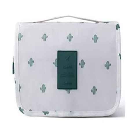 Buy House of Quirk Hanging Travel Toiletry Bag Cosmetic Bag Portable Makeup Pouch Hanging Makeup Organizer Case for Women and Girls (White Cactus)_(MULTI_POUCH_HOOK_WHITE_CAC) - Purplle