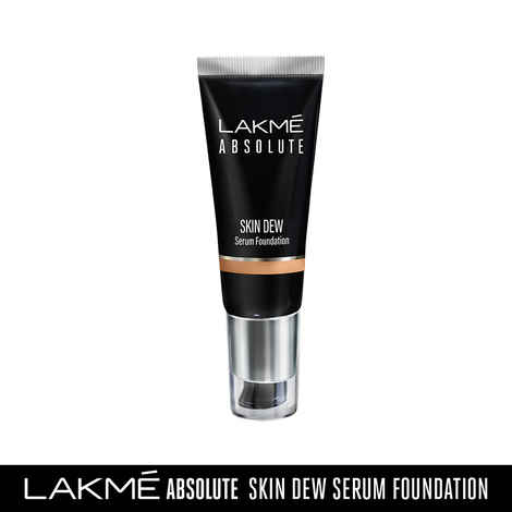 Buy Lakme Absolute Skin Dew Serum Foundation Warm Beige 30g - Purplle