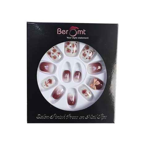 Buy BEROMT CASUAL NAILS- 745 (NAIL KIT INCLUDED) - Purplle
