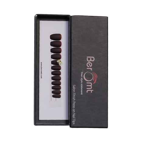 Buy BEROMT BUTTERFLY CHARM FALSE NAILS - BFNC 04 BFC (NAIL KIT INCLUDED) - Purplle