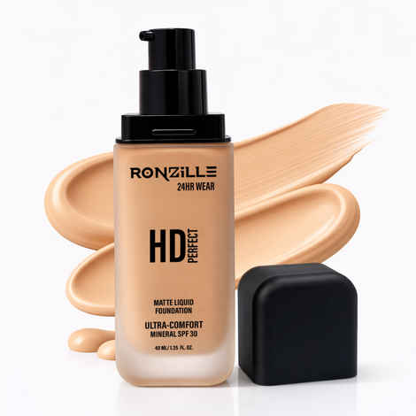 Buy 24HR Wear HD Perfect Matte Liquid Foundation SPF30 Ultra Comfort Mineral-40ml (Shade-303) - Purplle