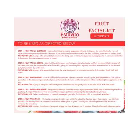 Buy ESTAVITO Fruit Facial Kit for Instant Glow - Purplle