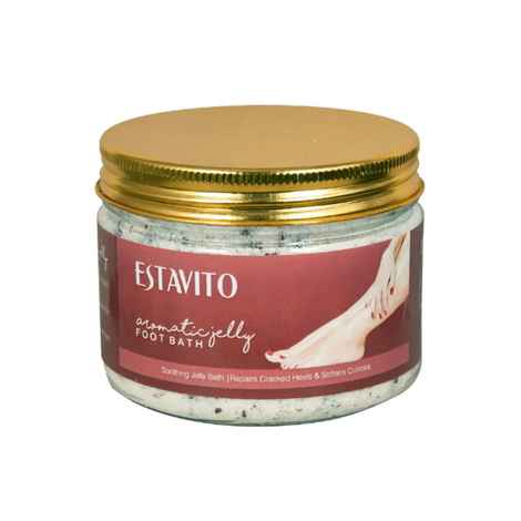 Buy ESTAVITO Jelly soothing Foot Bath With Rose Petals - Purplle