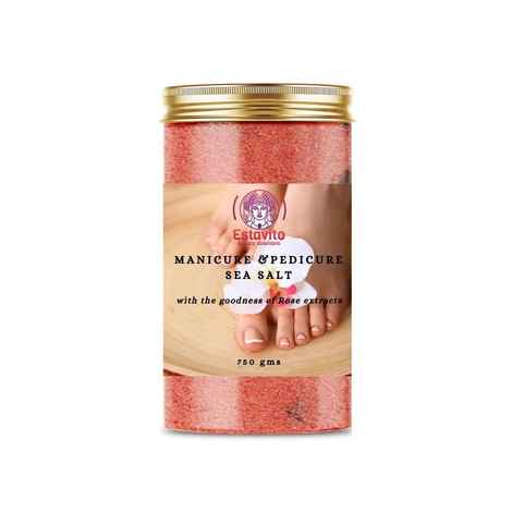 Buy Estavito Moisturizing Sea Salt for Manicure and Pedicure with Essential oils, For Tan and Dead Skin Removal 750 Gms - Purplle