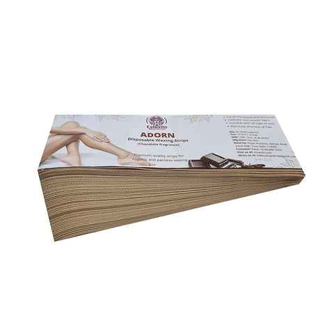 Buy ESTAVITO Adorn WAX STRIPS HAIR REMOVER 85pcs | Chocolate Fragrance |100 GSM Non woven Fabric for Smooth Waxing Experience. - Purplle
