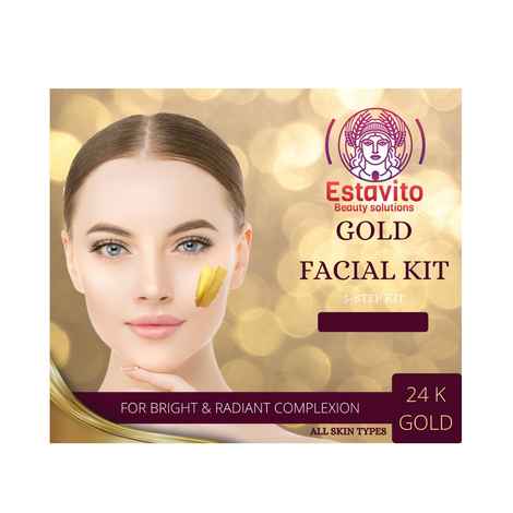 Buy ESTAVITO Gold Facial Kit for Bright & Radiant Glow - Purplle