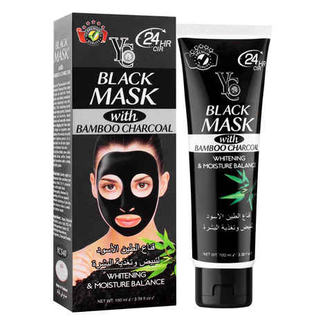 Buy YC Black Mask with Bamboo Charcoal (YC540) 100 ml - Purplle