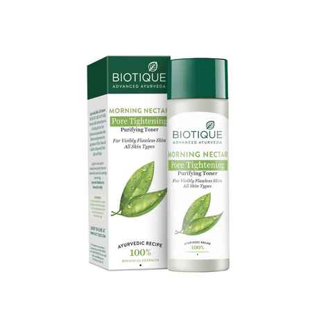 Buy Biotique Morning Nectar Pore Tightening Purifying Toner 120 ml - Purplle