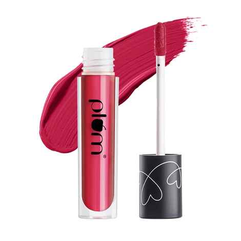 Buy Plum Matte In Heaven Liquid Lipstick | Non-Drying | Smudge-Proof | 100% Vegan & Cruelty FreeA | Sugar n' Spice - 136 (Vivid Pink) - Purplle