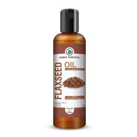 Buy Korus Essential Flax Seed Oil (Cold-pressed) - 200ml Pack - Purplle