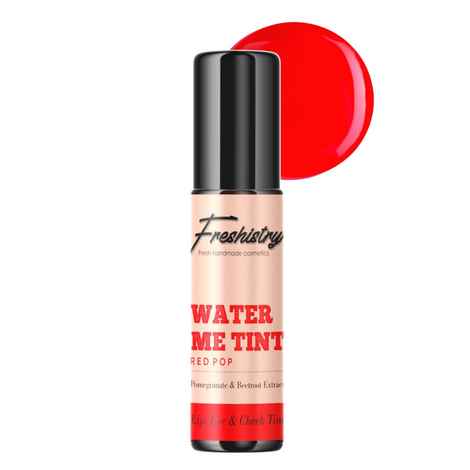 Buy Freshistry Long Lasting Glossy Lip And Cheek Liquid Tint Enriched with Beetroot, Pomegranate & Vitamin C - 10 ml, Red - Purplle