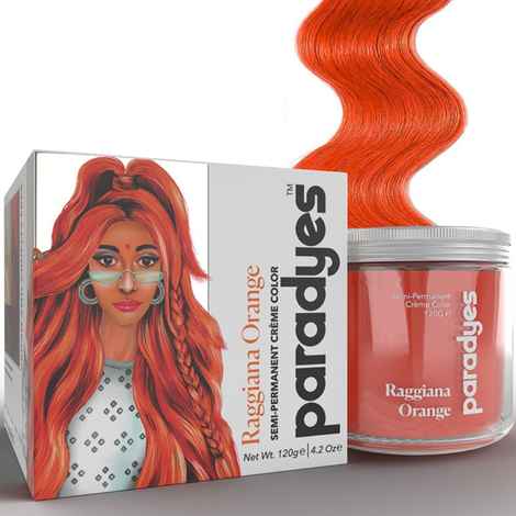 Buy Paradyes Ammonia Free Raggiana Orange Semi-permanent Hair Color jar only(120 gm) - Purplle
