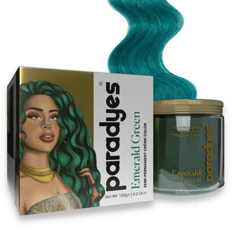 Buy Paradyes Ammonia Free Emerald Green Semi-Permanent Hair Color (120 gm) - Purplle
