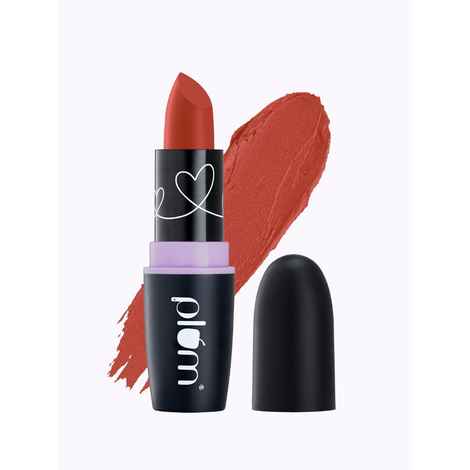 Buy Plum Matterrific Lipstick | Highly Pigmented | Nourishing & Non-Drying | 100% Vegan & Cruelty Free | On The Peach - 133 (Coral Peach Nude) - Purplle
