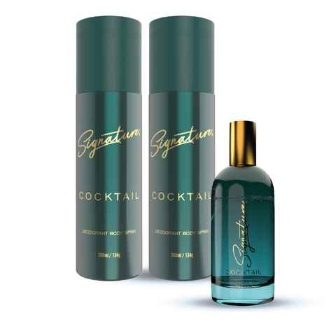 Buy Signature Cocktail Deodorant Body Spray - 200 ml| For Men & Women| Elegant & Distinctive Fragrance|Long Lasting |Fights body odour|Skin Friendly Deo|Everyday Use|Pack of 2 | Free 30ml Perfume - Purplle
