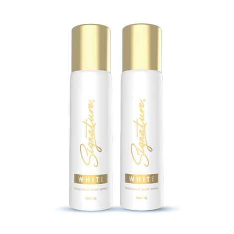 Buy Signature White Deodorant Body Spray - 50 ml| For Men & Women| Elegant & Distinctive Fragrance|Long Lasting |Fights body odour|Skin Friendly Deo|Everyday Use|Pack of 2 - Purplle