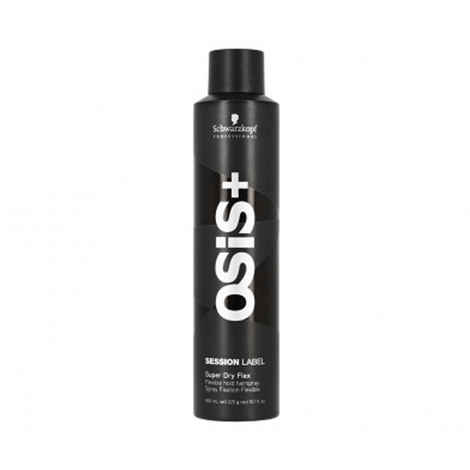 Buy Schwarzkopf Professional Osis+ Session Label Super Dry Fix Strong Hold Hair Spray Fixation Forte (300 ml) - Purplle