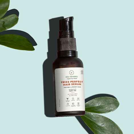 Buy Juicy Chemistry Frizz Perfect Hair Serum for Dry & Frizzy Hair - Made with Jojoba & Oat - Certified Organic (30 ml) - Purplle