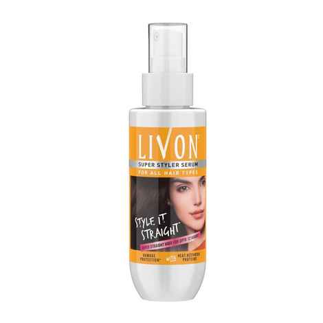 Buy Livon Super Styler Hair Serum for Women & Men for Hair Straightening, 5x less breakage, 100 ml - Purplle