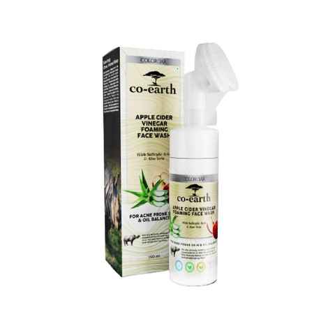 Buy Colorbar Co-earth Apple Cider Vinegar Foaming Face Wash-(150 ml) - Purplle