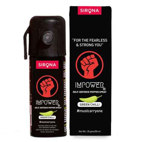 Buy Sirona Impower Pepper Spray - Green Chili - 55 ml - Purplle