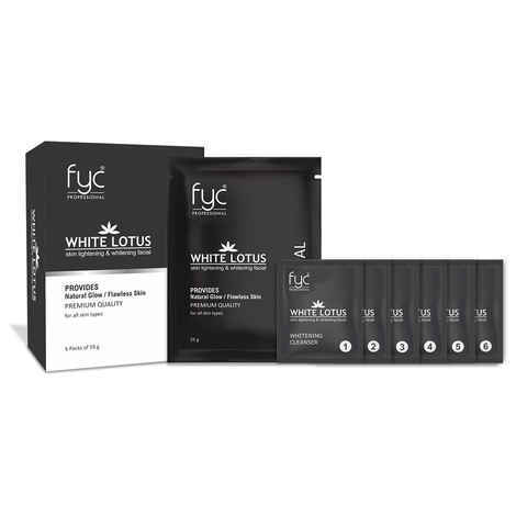 FYC Professional White Lotus Skin Lightening & Whitening Facial Kit - 260 gm