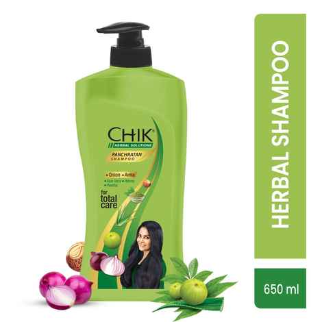 Buy Chik Panchratan Herbal Solution Total Hair Care Shampoo, For Soft, Smooth & voluminous Hair, 650ml - Purplle