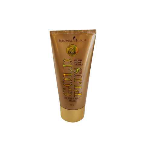 Buy SHAHNAZ HUSAIN GOLD PLUS BEAUTIFYING MASK TUBE, 50gm - Purplle