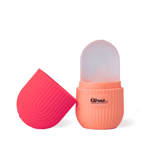 Buy GHAR SOAPS Ice Roller For Face & Eye Massage, Reusable Facial Tool for Glowing & Tighten Skin ( Pink ) - Purplle