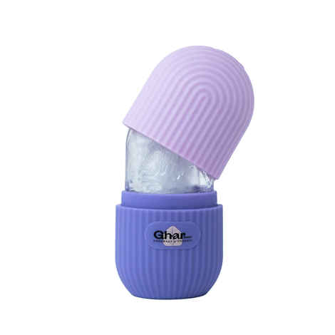 Buy GHAR SOAPS Ice Roller For Face & Eye Massage, Reusable Facial Tool for Glowing & Tighten Skin ( Purple ) - Purplle