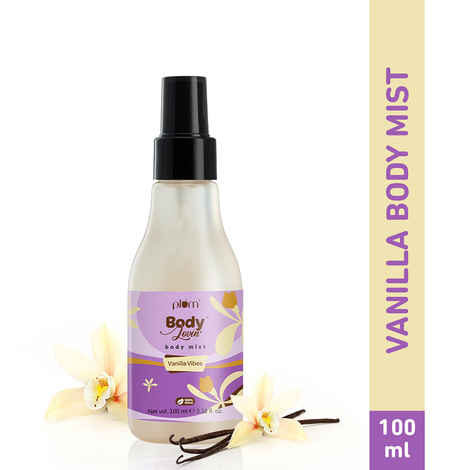 Plum BodyLovin' Vanilla Vibes Body Mist | Long Lasting Vanilla Fragrance For Women With Warm & Cozy Vanila Scent | High On Fun | Travel-Friendly Perfume Body Spray 100 ml