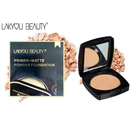 Buy Lakyou Beauty Primer + Matte Powder Foundation Compact Powder 15g - Purplle