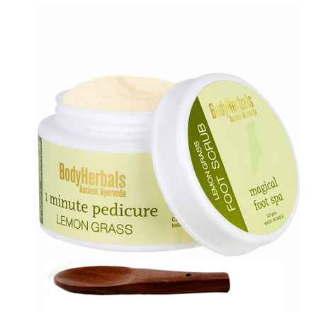 Buy BodyHerbals 1 Minute Pedicure- Lemongrass Foot Scrub(125gm) - Purplle