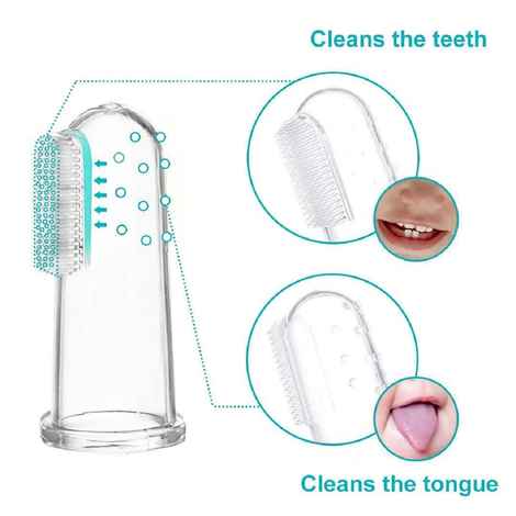 Buy U-Grow Baby Soft Silicone Finger Brush for Newborns with Case Pack of 2 - Purplle