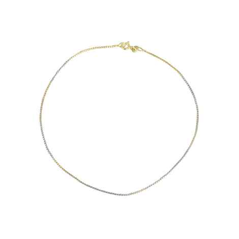 Zavya Women Gold-Toned Rhodium-Plated 925 Sterling Silver Anklets -ONE ANK-60074-ONE