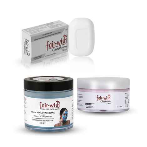 apa itu glutathione Reviews of Fair Wish Glutathione Soap, Fair Wish Glutathione cream & Fair  Wish Peel off Mask (Power of Glutathione, Vitamin C, A & E, Alpha Arbutin,  Niacinamide, Hyaluronic Acid) for Glowing Skin
