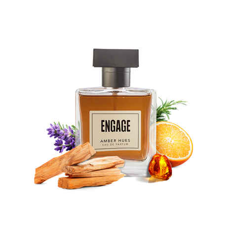 Buy Engage Amber Hues Perfume for Men Long Lasting Smell, Ambery and Warm Fragrance Scent, for Special Occasions, Gift for Men, Free 3ml tester, 100ml - Purplle