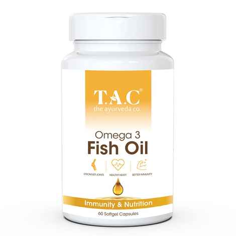 Buy TAC - The Ayurveda Co. Fish Oil Capsules for Strong Joints & Immunity - 60 Softgel Capsules - Purplle