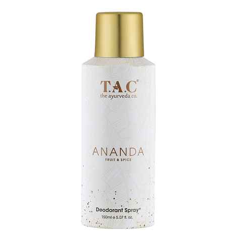 Buy TAC - The Ayurveda Co Ananda Fruit & Spice Deodorant Spray for Men & Women, Refreshing & Long Lasting Fragnance 150 ML - Purplle